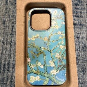 Artistic Almond Blossom Phone Case - Blue
